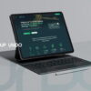 Core Concepts Group Undo website design homepage displayed on a tablet, introducing the company as a pioneer in clean energy transition