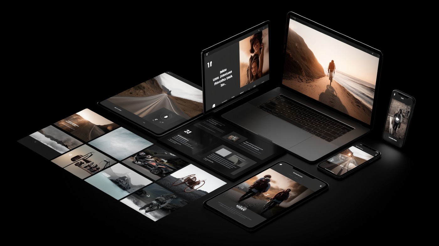 Αξιολόγηση θεμάτων WordPress 1 Core Concepts Web Design & Consult Minimal fullscreen web interface shown across a laptop, tablet and phone on a black background