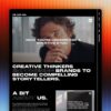 Core Concepts ASA Creative Studio website headed Creative Thinkers Empowering Brands to Become Compelling Storytellers, on a colourful gradient background