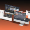 Core Concepts Roofing company website design shown across desktop and mobile screens, headed Light Years Ahead in Roofing