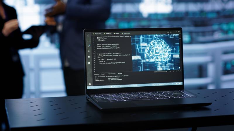 close up shot notebook displaying ai machine learning algorithms 800x449