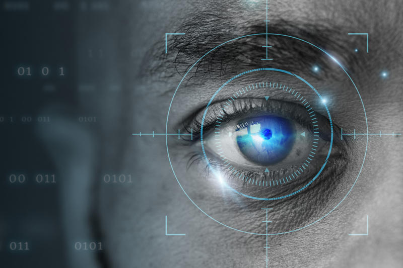 retinal biometrics technology with man s eye digital remix 800x533
